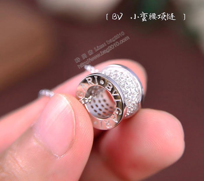 Bvlgari飾品 寶格麗經典火爆小蠻腰項鏈 925純銀  zgbq3050